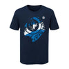 LNH - T-shirt à manches courtes Knock Out des Jets de Winnipeg pour enfants (HK5B3HDHGH01 WNP) 