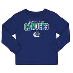 LNH - T-shirt à manches longues des Canucks de Vancouver pour enfants (bébés et tout-petits) (HK5I2HC9P CNK-2) 