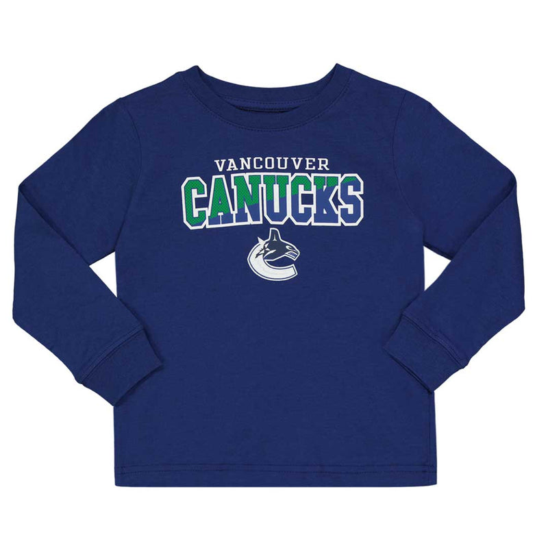 LNH - T-shirt à manches longues des Canucks de Vancouver pour enfants (bébés et tout-petits) (HK5I2HC9P CNK-2) 