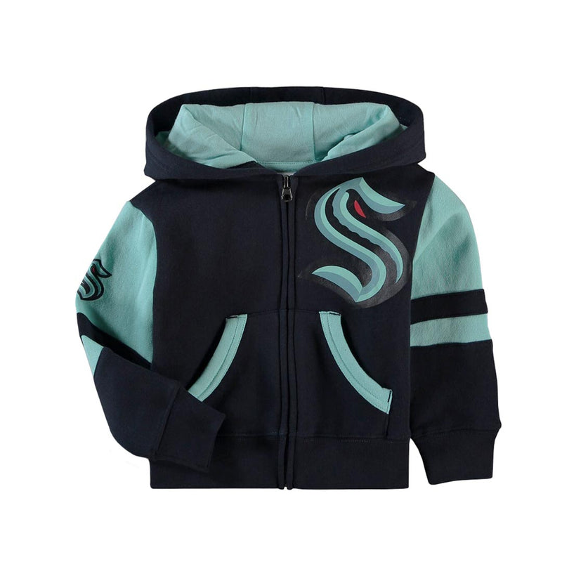 NHL - Kids' (Infant) Seattle Kraken Face Off Full Zip Fleece Hoodie (HK5I1ME00 SHC)