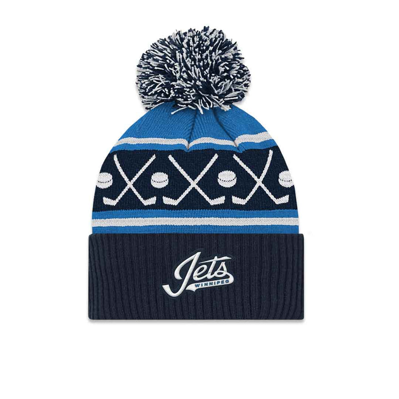 NHL - Kids' (Infant) Winnipeg Jets Face-Off Cuff Pom Beanie (HK5IOHAUK WNP)