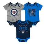 NHL - Kids' (Infant) Winnipeg Jets Game Time Short Sleeve Creeper Set (HK5I1FEFB WNP)