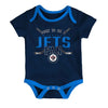 NHL - Kids' (Infant) Winnipeg Jets Game Time Short Sleeve Creeper Set (HK5I1FEFB WNP)