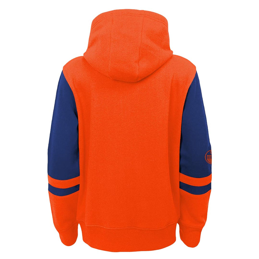 NHL - Kids' (Junior) Edmonton Oilers Face Off Full Zip Fleece Hoodie (HK5B7ME00 OIL)