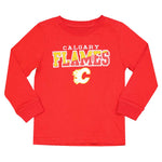 LNH - T-shirt à manches longues des Flames de Calgary pour enfants (tout-petits) (HK5I2HC9P FLM-2)