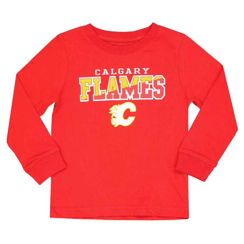 NHL - Kids' (Toddler) Calgary Flames Long Sleeve T-Shirt (HK5I2HC9P FLM-2)