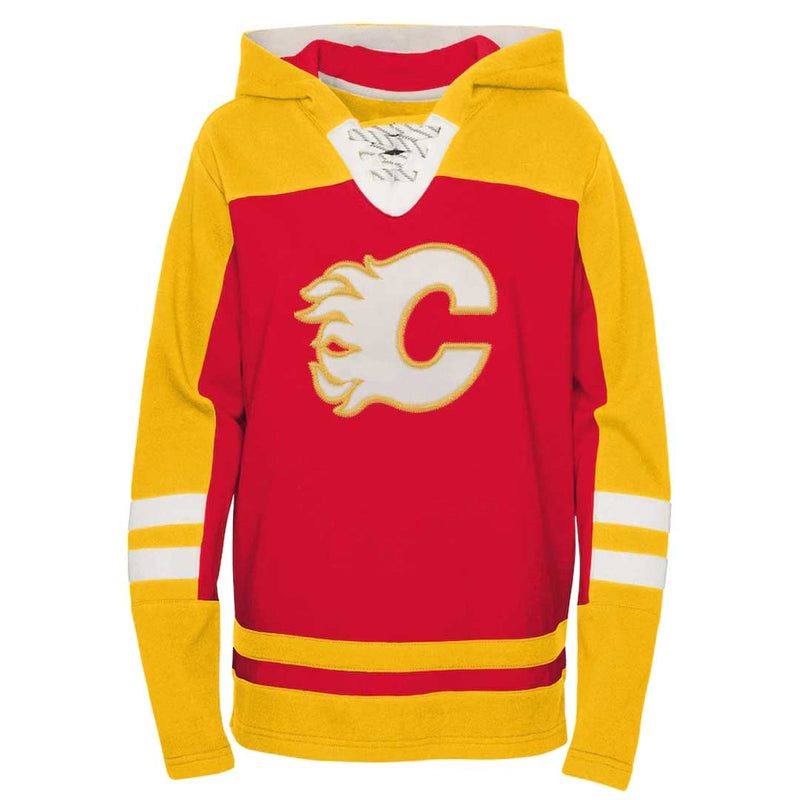 LNH - Chandail à capuchon Ageless des Flames de Calgary pour enfants (junior) (HK5B7MA00 FLM)