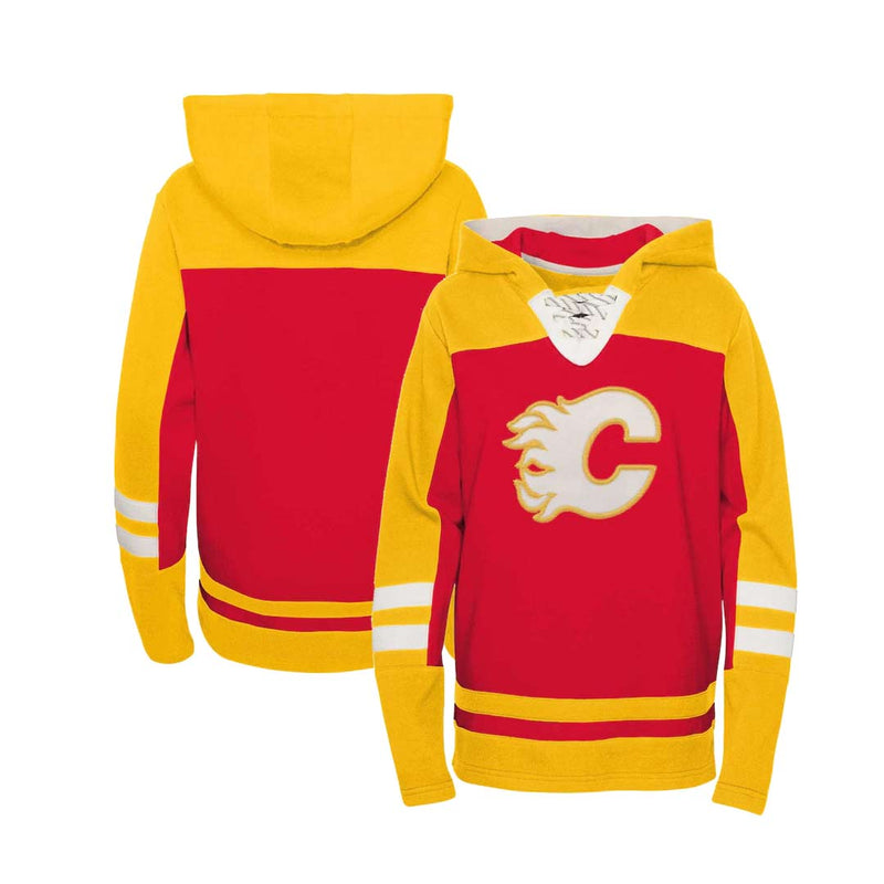 LNH - Chandail à capuchon Ageless des Flames de Calgary pour enfants (junior) (HK5B7MA00 FLM)