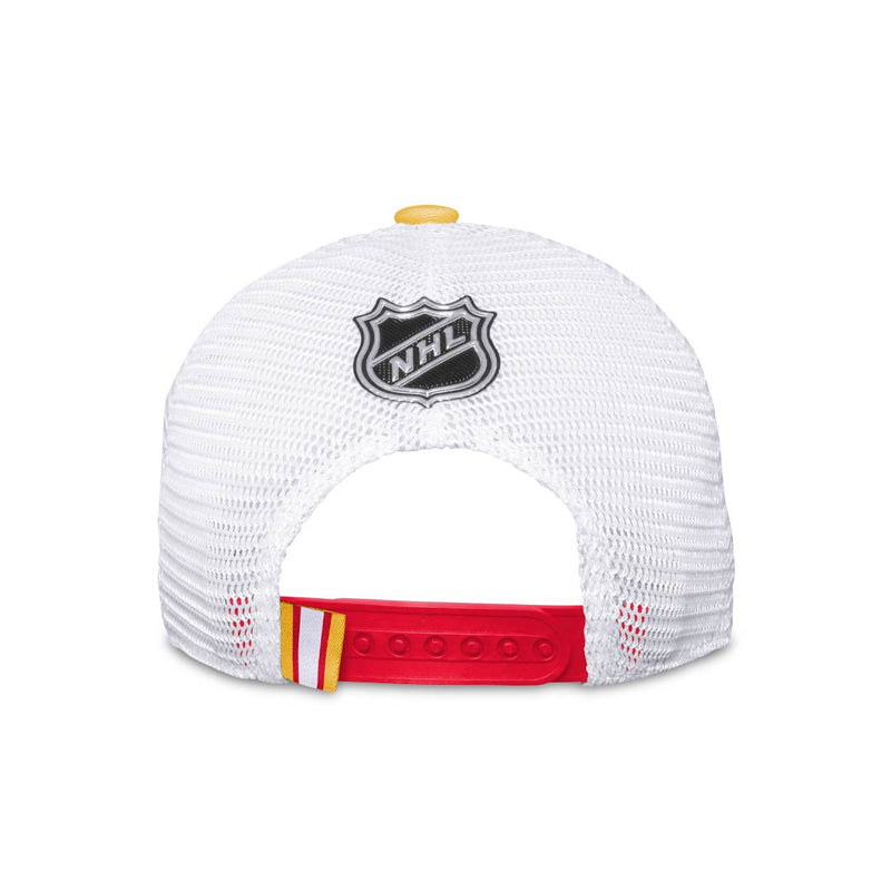 NHL - Kids' (Youth) Calgary Flames Draft Trucker Hat (HF5BOFGSV FLM)