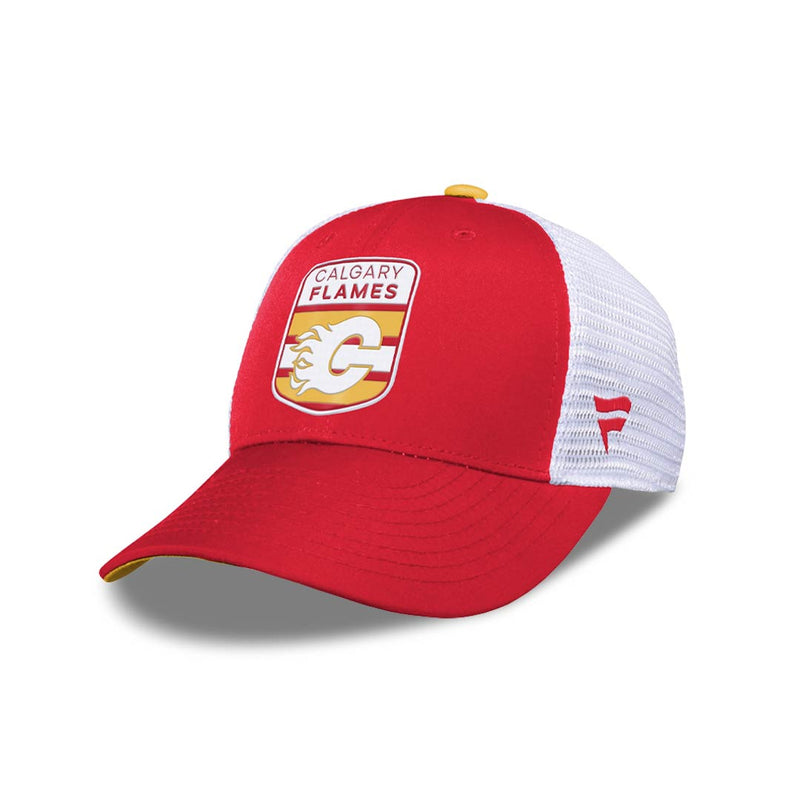 NHL - Kids' (Youth) Calgary Flames Draft Trucker Hat (HF5BOFGSV FLM)