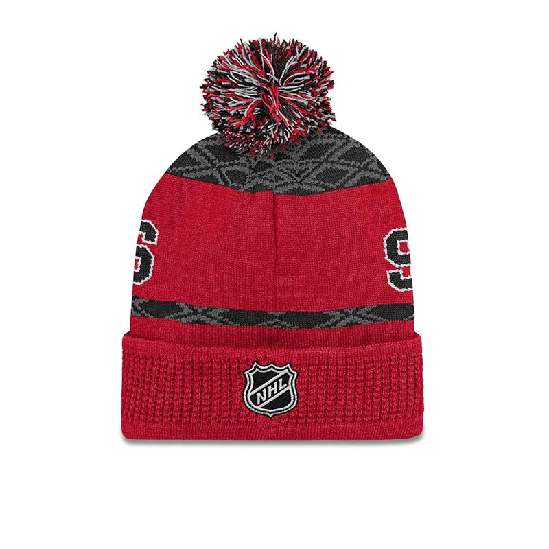 LNH - Tuque en tricot à motif de rondelle des Sénateurs d'Ottawa pour enfants (jeunes) (HK5BOHCD2F20 SEN)