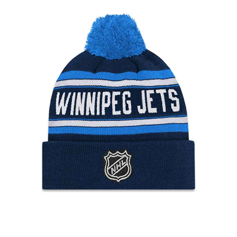 NHL - Kids' (Youth) Winnipeg Jets Wordmark Jacquard Pom Beanie (HK5BRHANJ WNP)