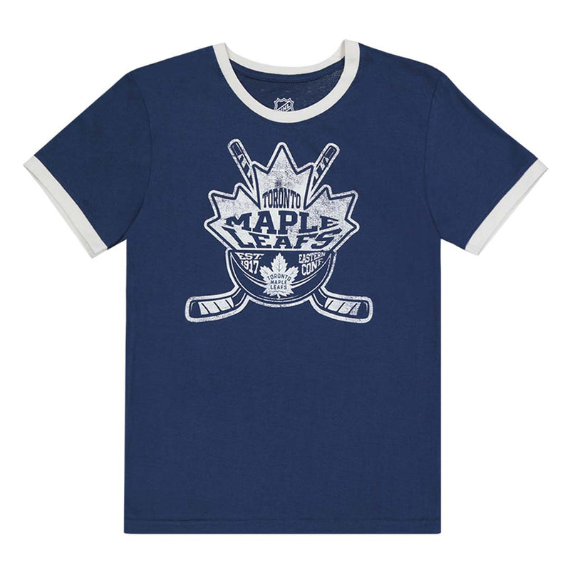 NHL - Kids' (Junior) Toronto Maple Leafs Ice City Crew Neck Short Sleeve T-Shirt (HK5B7HDLK MAP)