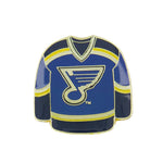 LNH - Épingle arrière collante en jersey foncé des Blues de St. Louis (BLSJEAS) 