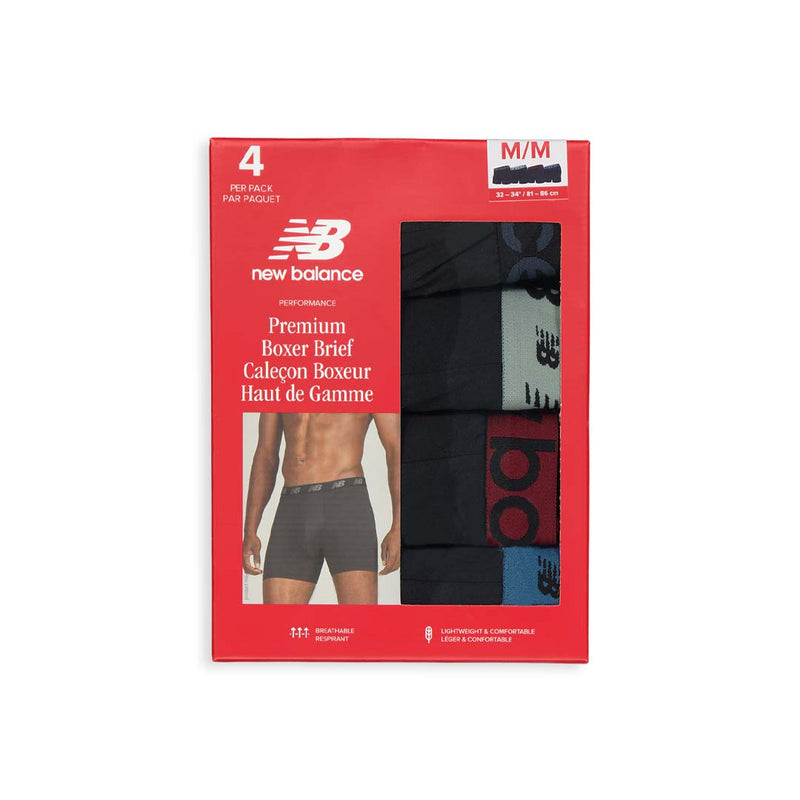 New Balance - Men's 4 Pack Premium Boxer Brief (NB3017-4-0083N)