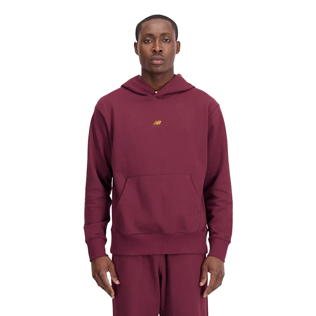 New balance red hoodie best sale