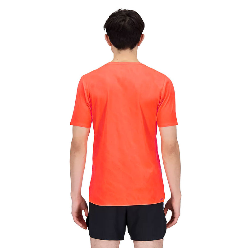 New Balance - T-shirt à manches courtes en jacquard Q Speed ​​pour hommes (MT23281 NDF) 