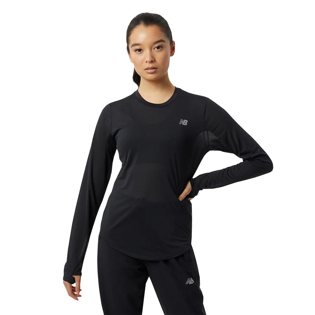 New Balance - Women's Accelerate Long Sleeve T-Shirt (WT23225 BK)