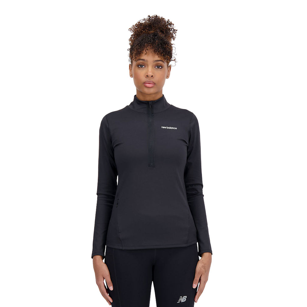 New Balance - Women's Achiever Shape Shield 1/2 Zip Top (WT33117 BK)