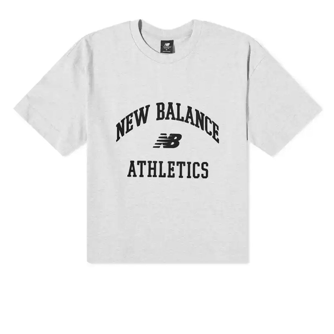 New Balance Women s Athletics Varsity Boxy T Shirt Grey Size XS