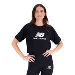 New Balance - Women's Essentials Logo Cropped T-Shirt (WT31534 BK)