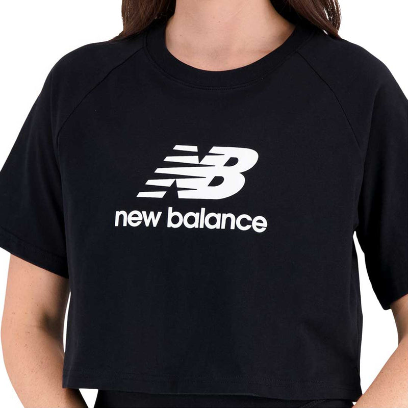 New Balance - Women's Essentials Logo Cropped T-Shirt (WT31534 BK)