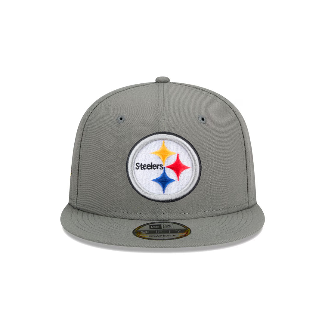 New era 9Fifty Snapback Cap Pittsburgh Steelers storm gray