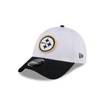 New Era - Casquette snapback 9FORTY du camp d'entraînement NFL des Pittsburgh Steelers (60507648)