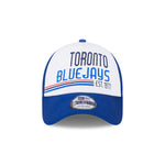 New Era - Casquette ajustable 9FORTY à motif empilé des Blue Jays de Toronto (60371932)