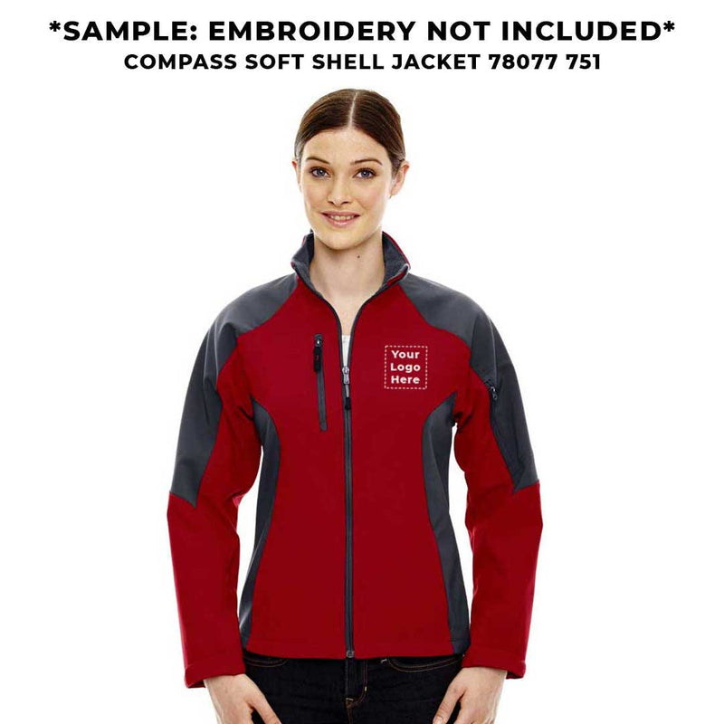 North End - Women's Compass Colour Block Soft Shell Jacket (78077 751)