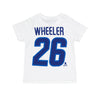 LNH - T-shirt à manches courtes Blake Wheeler Captain des Jets de Winnipeg pour enfants (tout-petits) (HK5T1HC00H01 WNPBW-WHT)