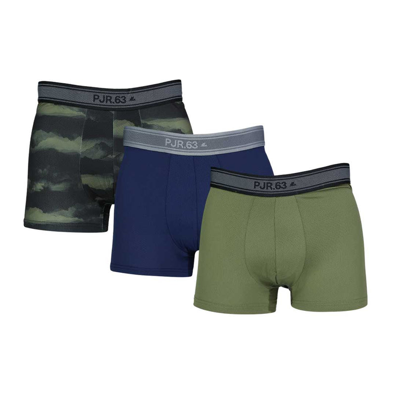 Pajar - Lot de 3 boxers pour hommes (PAJMUNW007-GREEN) 