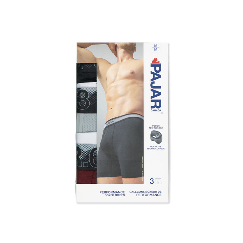 Pajar - Men's 3 Pack Boxer Brief (PAJMUNW008-GREY)