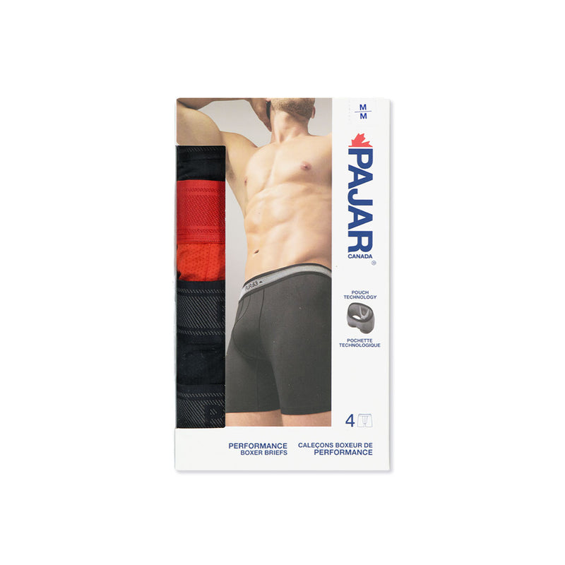 Pajar - Lot de 4 boxers pour hommes (PAJMUNW005-BLACKBEAUTY) 