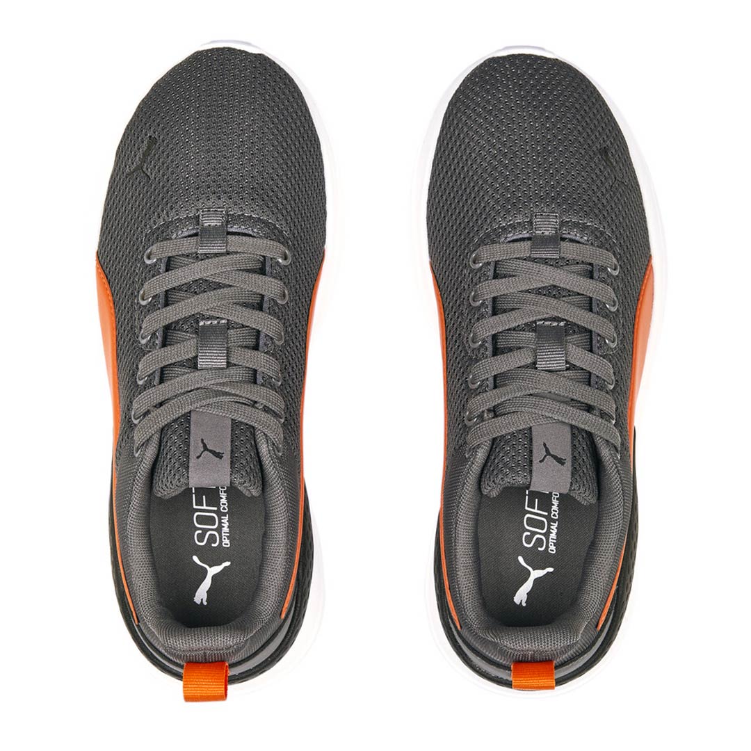 Gray and orange puma shoes online