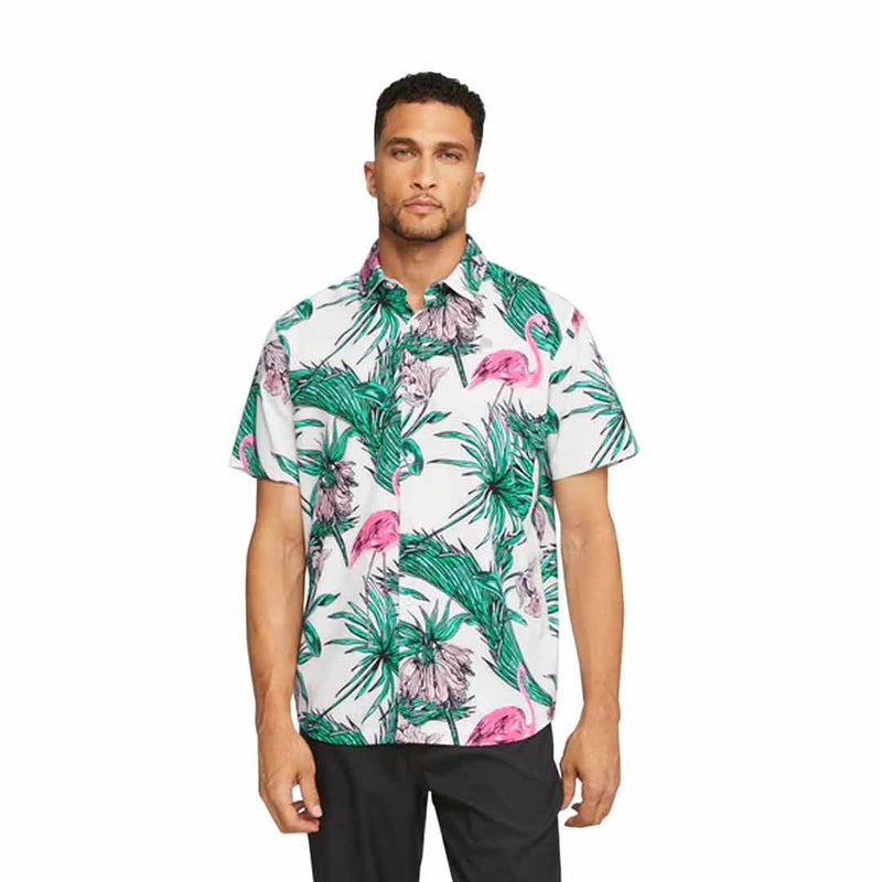 Puma - Men's Puma x Palm Tree Crew Print Button Down Shirt (621659 01)