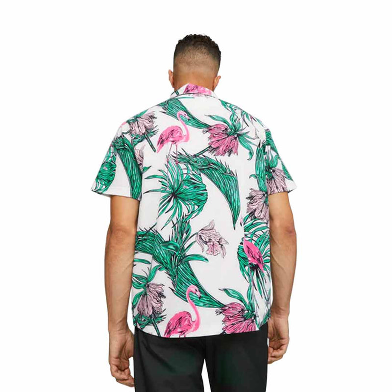 Puma - Men's Puma x Palm Tree Crew Print Button Down Shirt (621659 01)