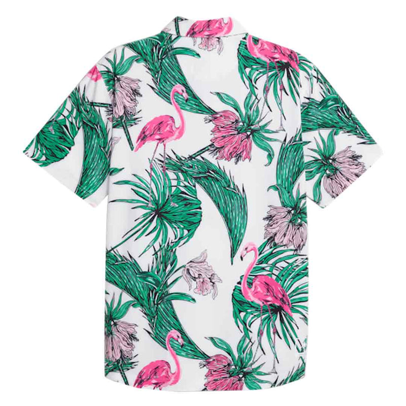 Puma - Men's Puma x Palm Tree Crew Print Button Down Shirt (621659 01)