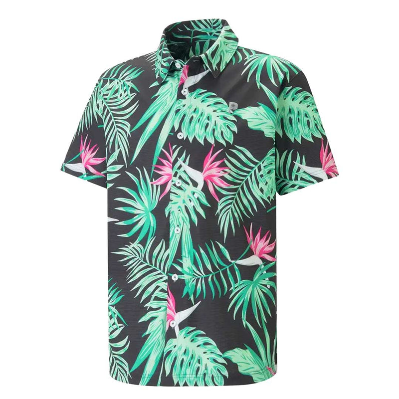 Puma - Men's Puma x PTC Paradise Button Down Golf Shirt (539204 02)