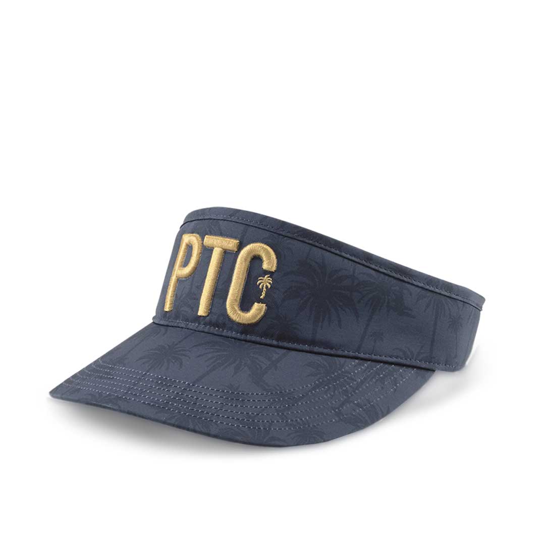 PUMA x PTC High Crown Golf Visor Navy Blazer