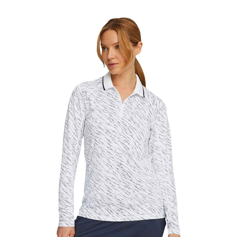 Puma - Polo à manches longues YouV Whitewater pour femme (539036 01)