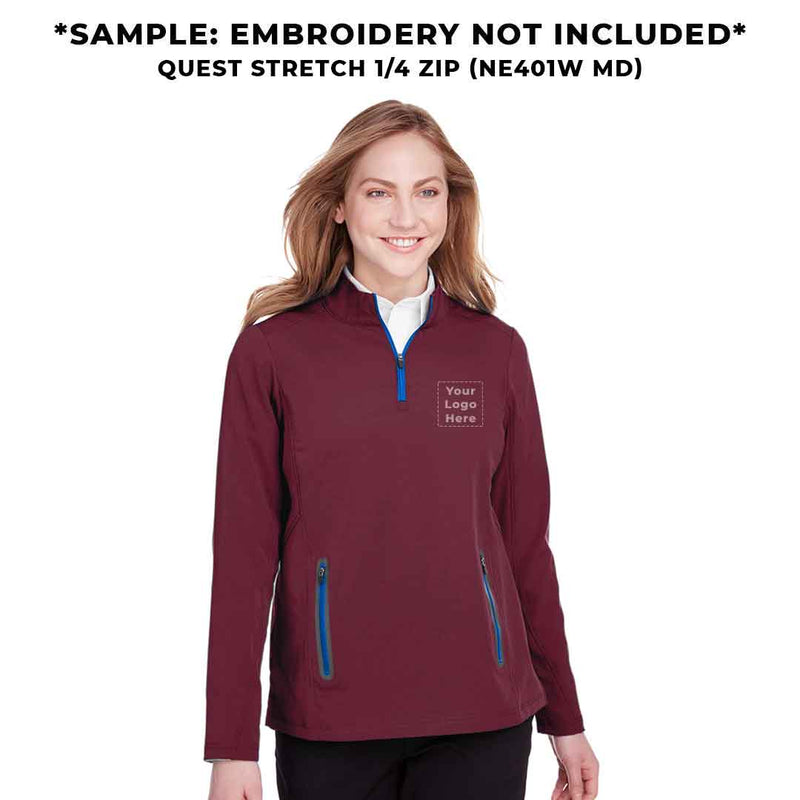 North End - Women's Quest Stretch 1/4 Zip (NE401W MD)