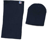 Russel Athletic - Men's Acrylic Beanie & Scarf Set (RARU0EEMP2LC1WN 41NVY)