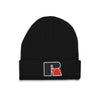 Russel Athletic- Men's Acrylic Chenille Cuffed Beanie (RARU056MHBLC1WN 00BLK)