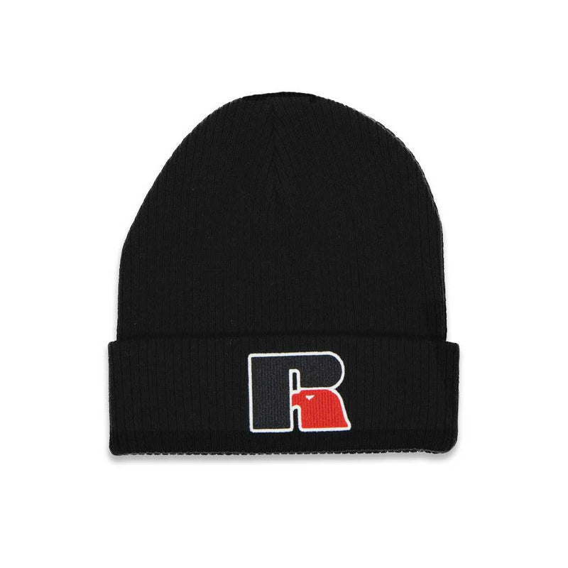 Russel Athletic- Men's Acrylic Chenille Cuffed Beanie (RARU056MHBLC1WN 00BLK)