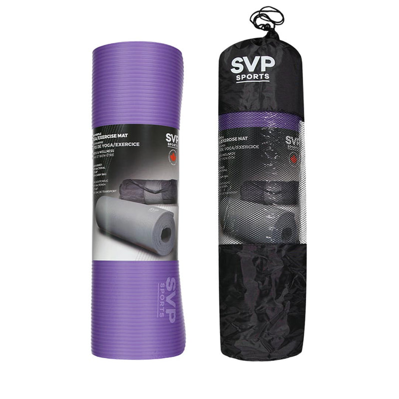 SVP Fit - Yoga/Exercise Mat 10mm With Mesh Carry Bag (NBR-10 PUR)