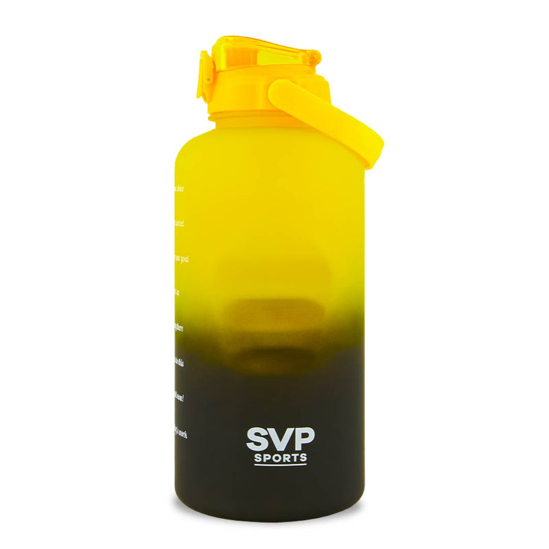 SVP Sports - Bouteille d'eau d'hydratation de 128 oz (128OZ-YLWBLK) 