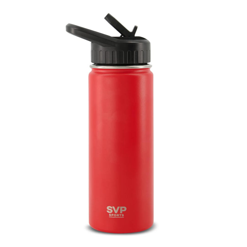 SVP Sports - 18oz Insulated Thermal Bottle - Hot & Cold (18OZ-SVP-RED)