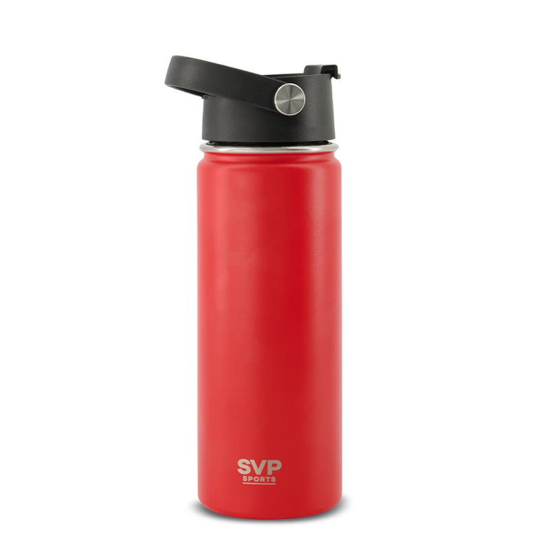 SVP Sports - 18oz Insulated Thermal Bottle - Hot & Cold (18OZ-SVP-RED)