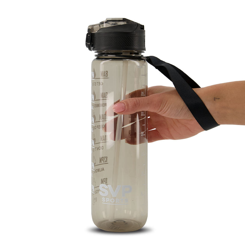 SVP Sports - 32oz Hydration Water Bottle (32OZ-BLKCLEAR)